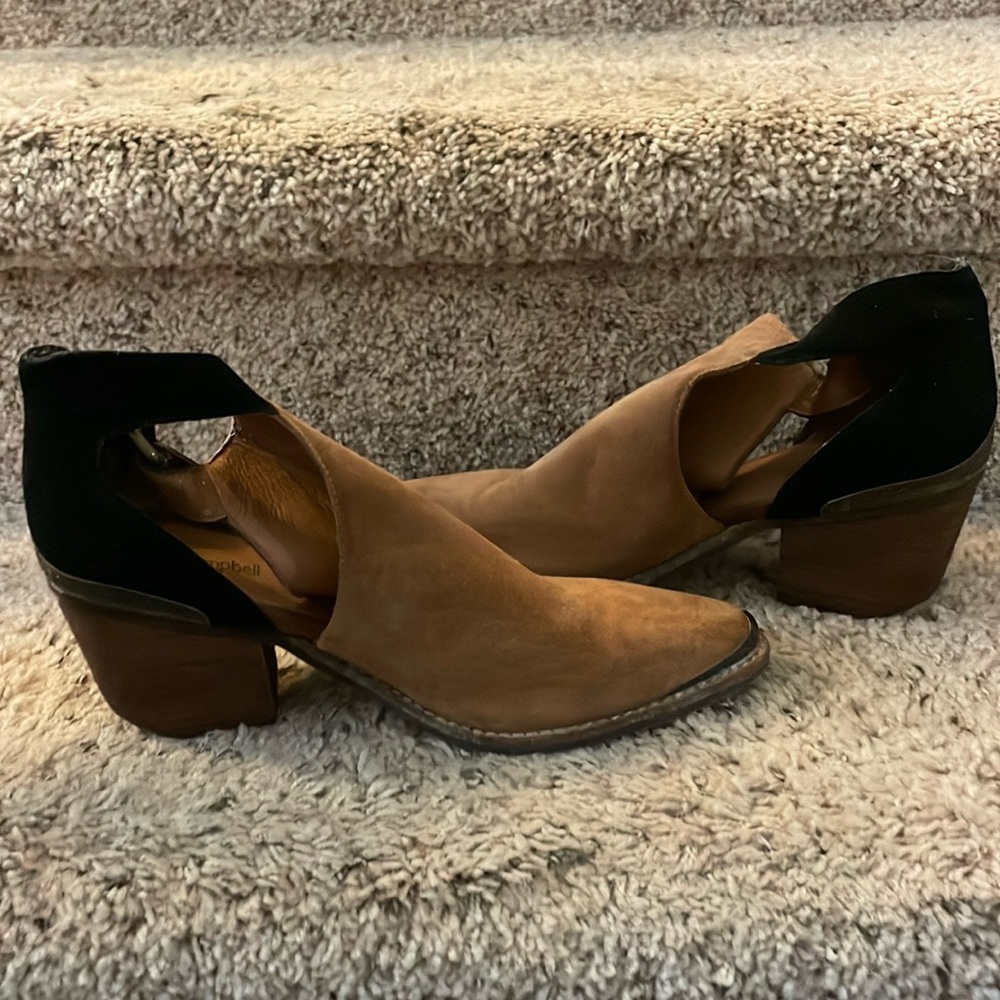 jeffrey campbell suede wedges with the metal toe